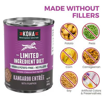 KOHA Limited Ingredient Diet Kangaroo Entrée for Dogs 13oz