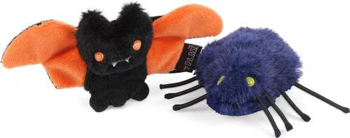 Feline Frenzy Plush Catnip toy – Halloween Creepy Critters – 2pk