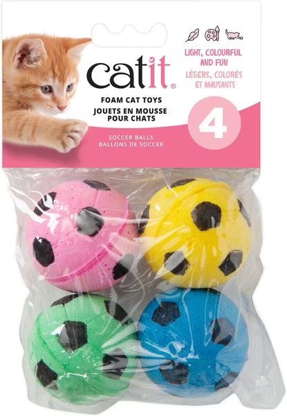 Catit 🍁Foam Soccer Balls Cat Toy 4-Pack