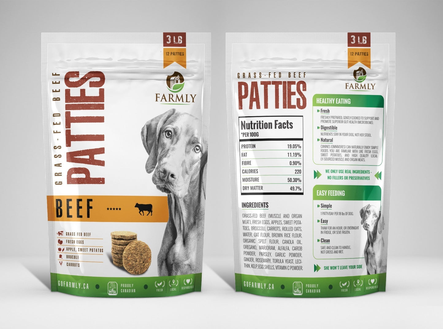 Farmly 🍁Beef Patties 3Lb
