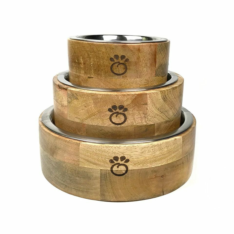 GF Pet 🍁Wood Bowl Natural