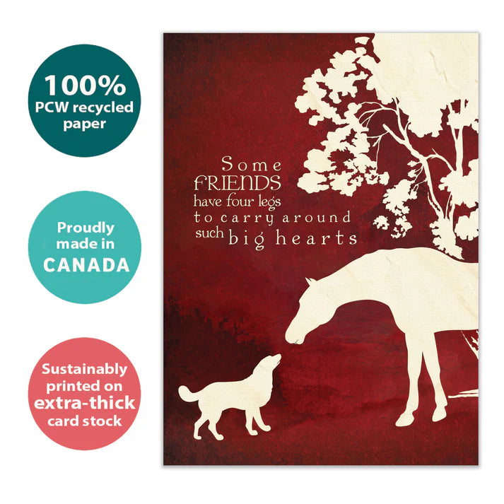 Tree Free Greetings 🍁Four Legged Friends Sympathy Card