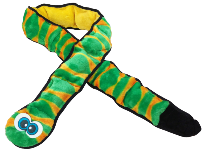 Outward Hound Durablez Ginormous Green Invincible Snake 65" (12 Squeaker)