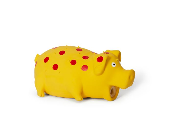 Bud'Z 🍁Latex Spotted Pig Squeaker 8"