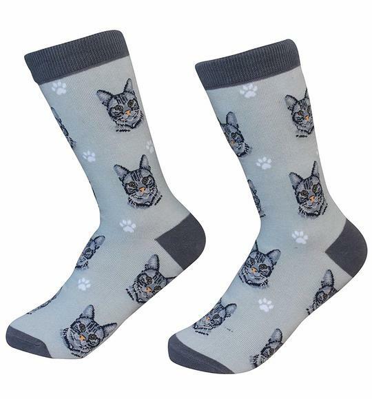 Unisex Sock Daddy Tabby Silver