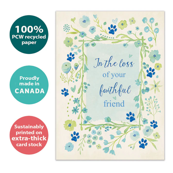 Tree Free Greetings šFaithful Friend Sympathy Card