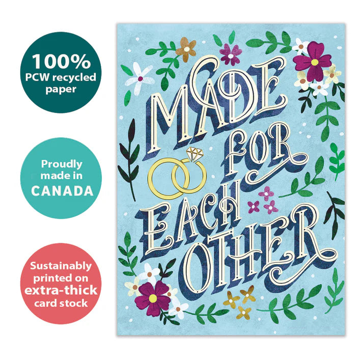 Tree Free Greetings 🍁Made for Each Other Wedding Card