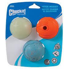 Chuckit! Fetch Assorted Medium 3 pk