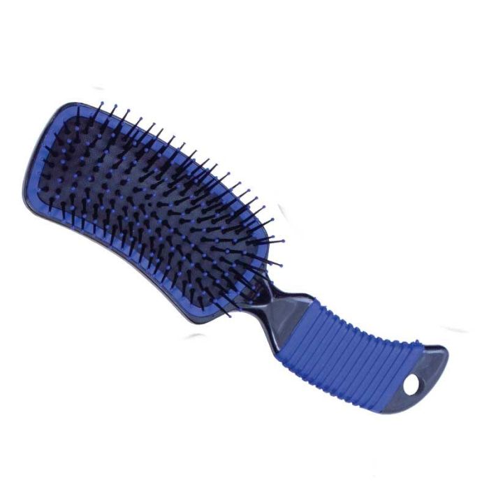 Curved Mane and Tail Brush - Blue