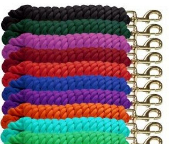 Ger-Ryan Cotton Lead 3/4" x 10' with Bolt Snap Hunter Green