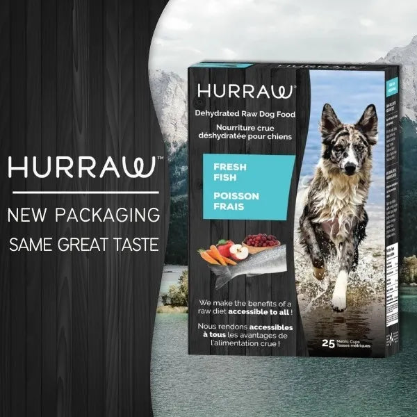 Hurraw 🍁Fish Dehydrated Raw Dog Food - 25 Cups