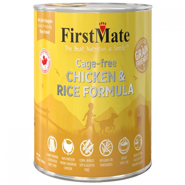 FirstMate 🍁Chicken & Rice Grain Friendly for Dogs 345g