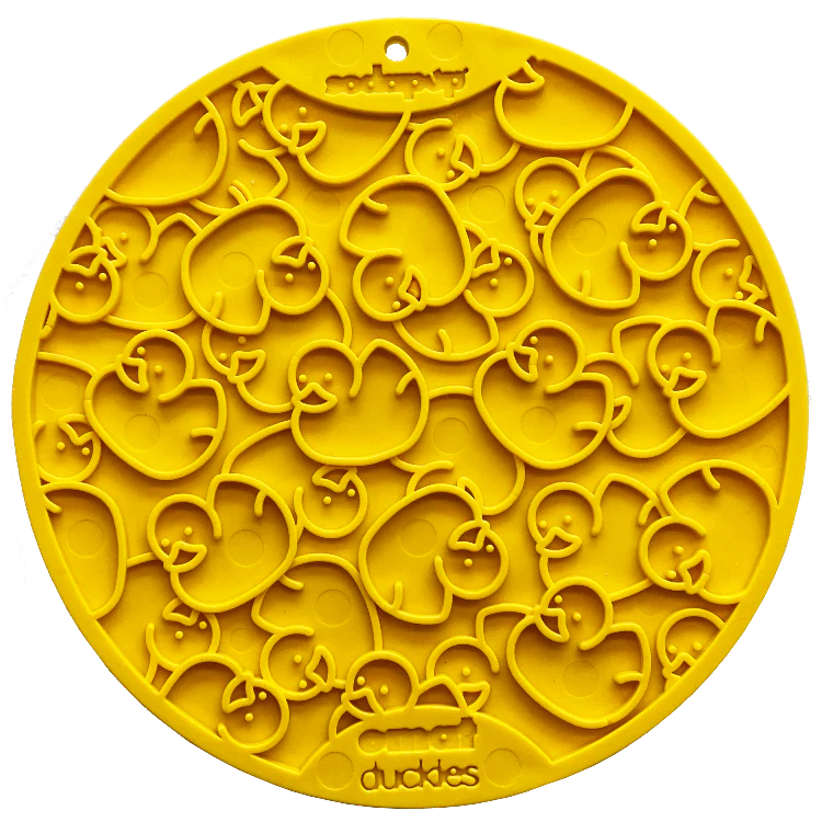 Sodapup Yellow Ducks Round Suction Cup Lick Mat