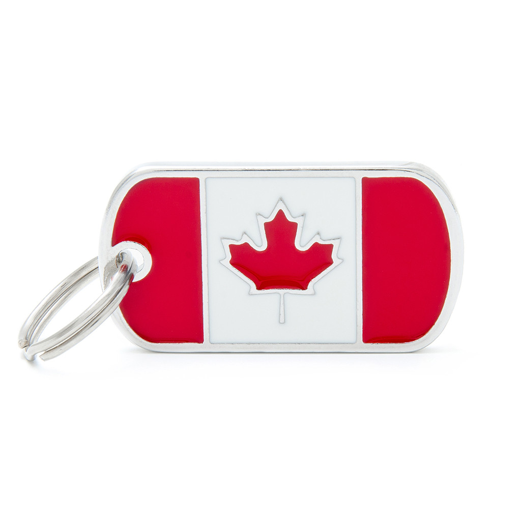 My Family Canada Flag Tag