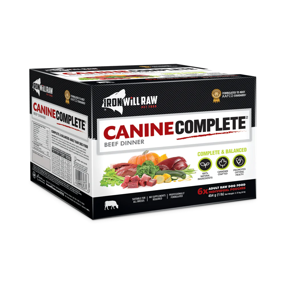 Iron Will Raw 🍁Canine Complete Beef Dinner 6lb
