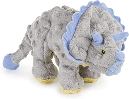 Go Dog Chew Guard Frills Dinosaur Grey