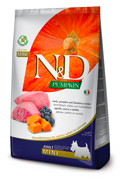 Farmina N&D Adult Mini Lamb, Blueberry & Pumpkin for Dogs