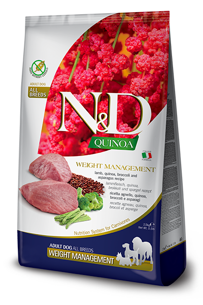 Farmina N&D Adult Med/Maxi Weight Management Lamb & Quinoa for Dogs