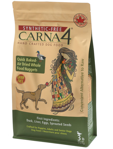 Carna4 🍁Duck Quick Baked-Air Dried Whole Food Nuggets for Dogs
