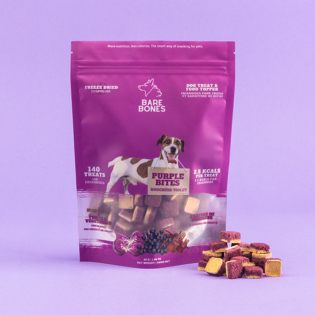 The Barebones Co. 🍁Purple Bites 35g - 140 treats/bag