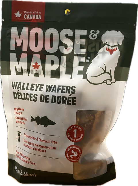 Moose & Maple 🍁Walleye Wafers Dog Treats 75g