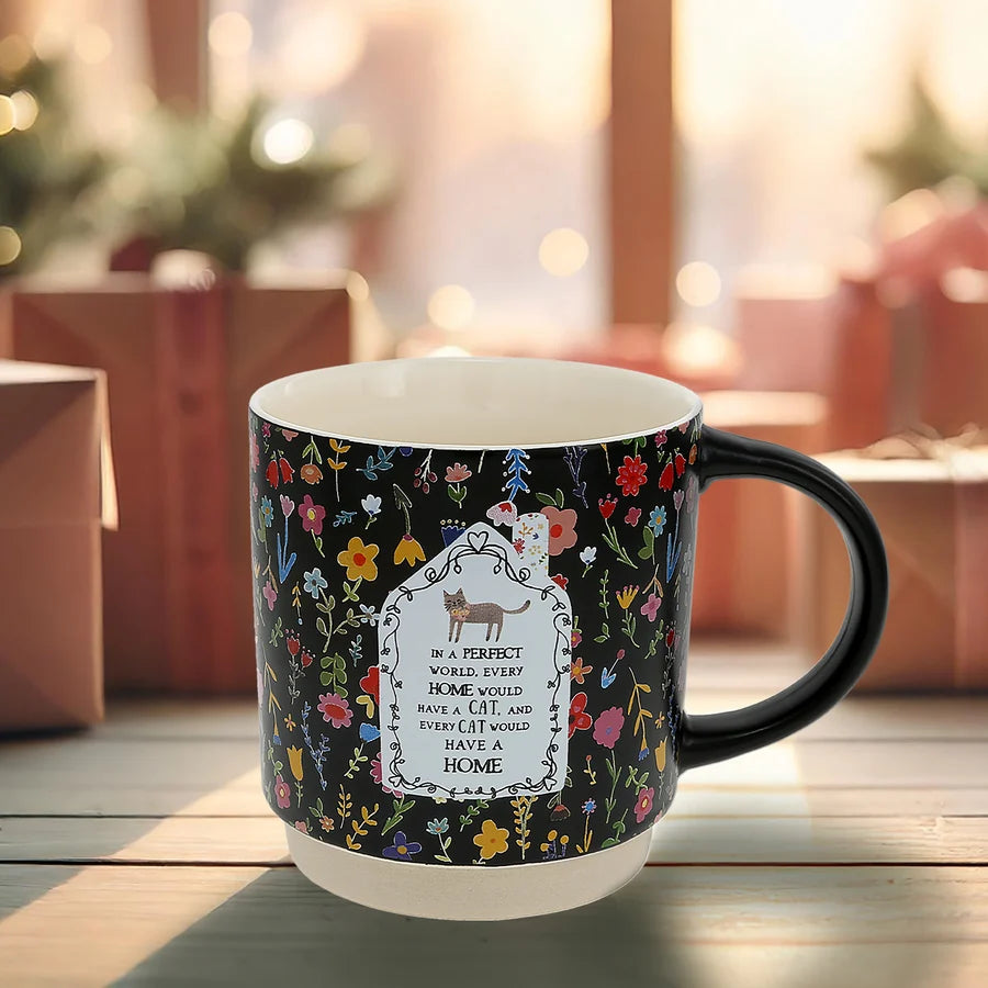 "Cat Home" 18 oz Mug