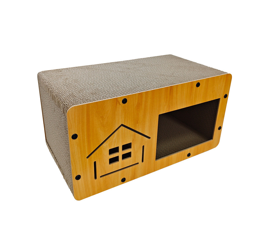 SIMONS 🍁Luxe Corrugated Cat Chateau with Catnip