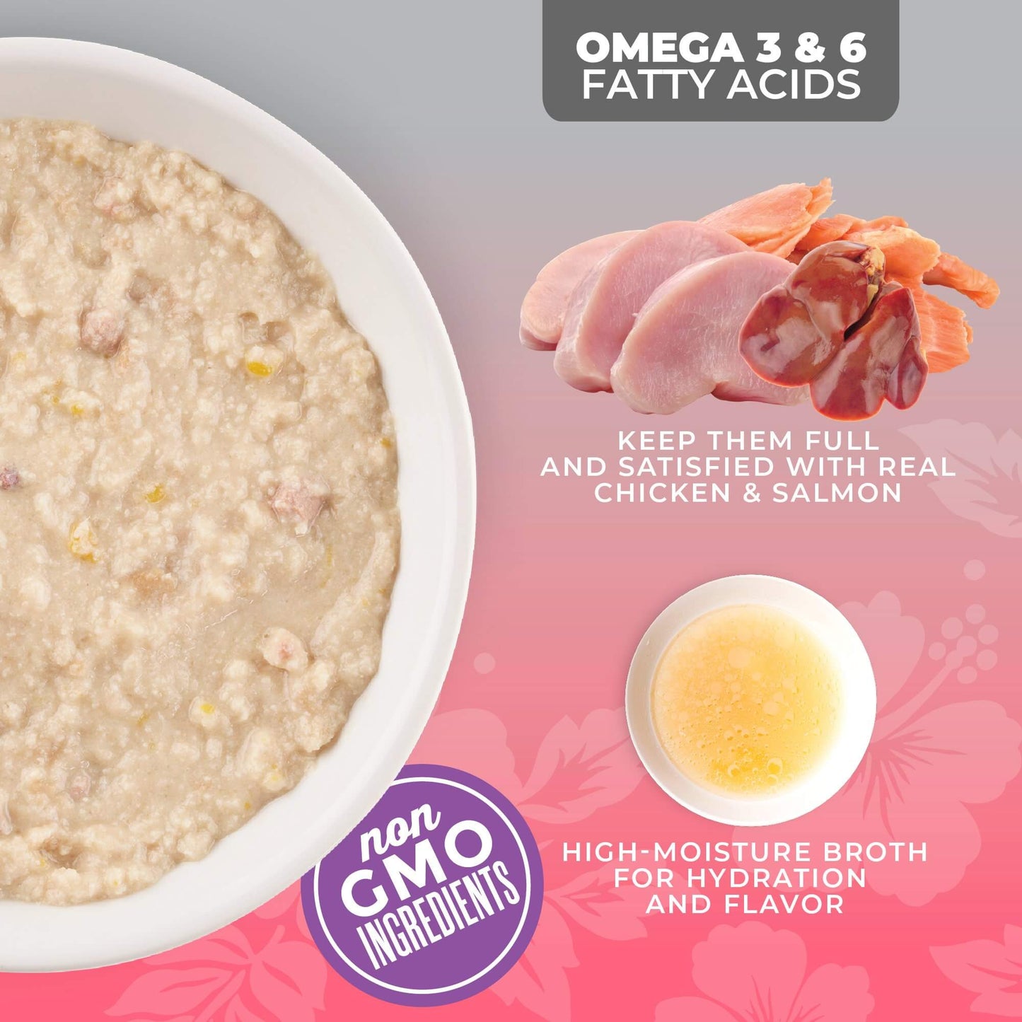 Tiki Cat Silver Pate Chicken, Salmon and Chicken Liver in Broth Cat Food 2.4oz