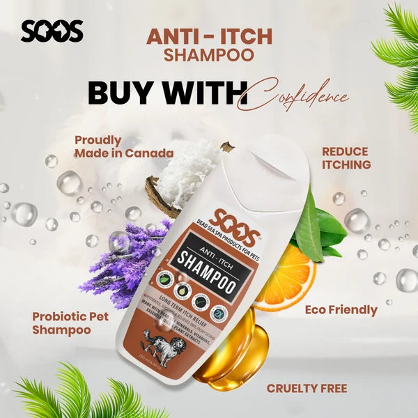 Soos🍁Anti Itch Shampoo for Dogs & Cats 500ml