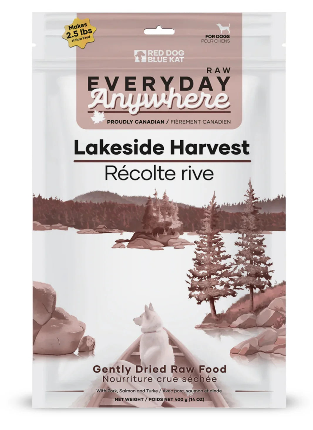 RDBK 🍁Lakeside Harvest Pork, Salmon & Turkey Gently Dried Raw for Dogs