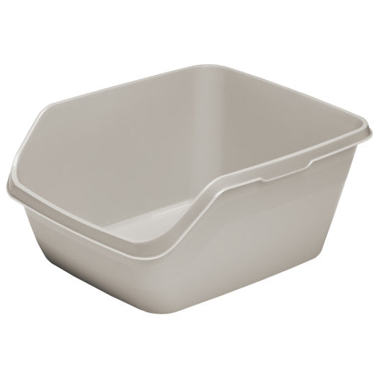 Moderna Hy Cat High Sided Litter Box Warm Grey