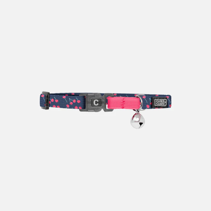 Cloe Cluzo Cherries Adjustable Printed Cat Collar
