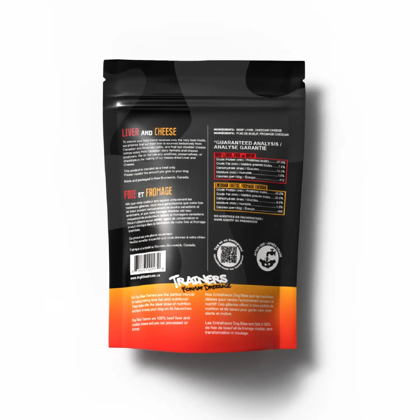 Dog Bitesđ Freeze Dried Liver & Cheese Trainer Treats 65g