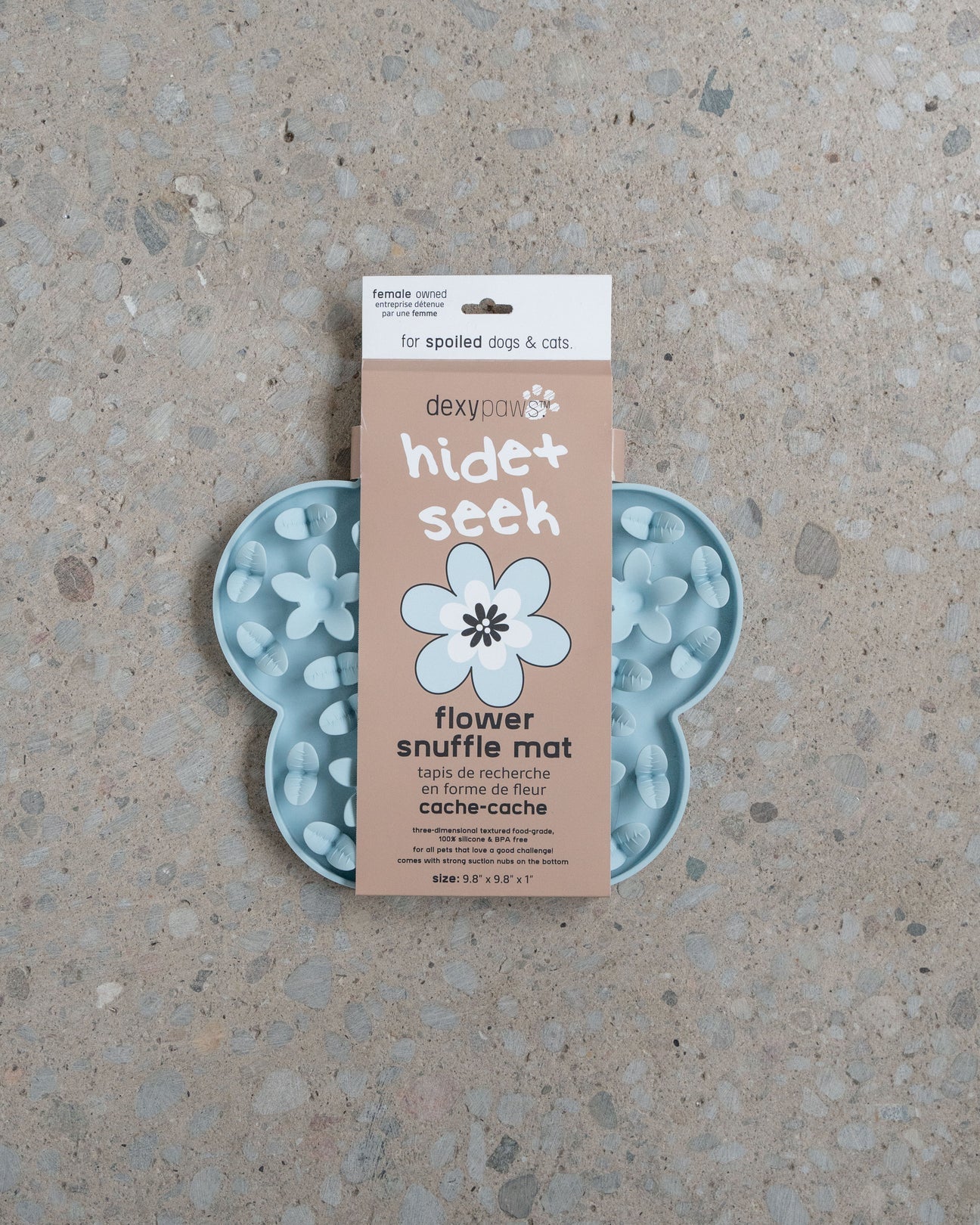 Dexypaws 🍁Blue Flower Enrichment Snuffle Mat