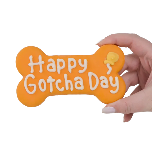 Bosco & Roxy's ðOrange Happy Gotcha Day Bone | Natural Birthday