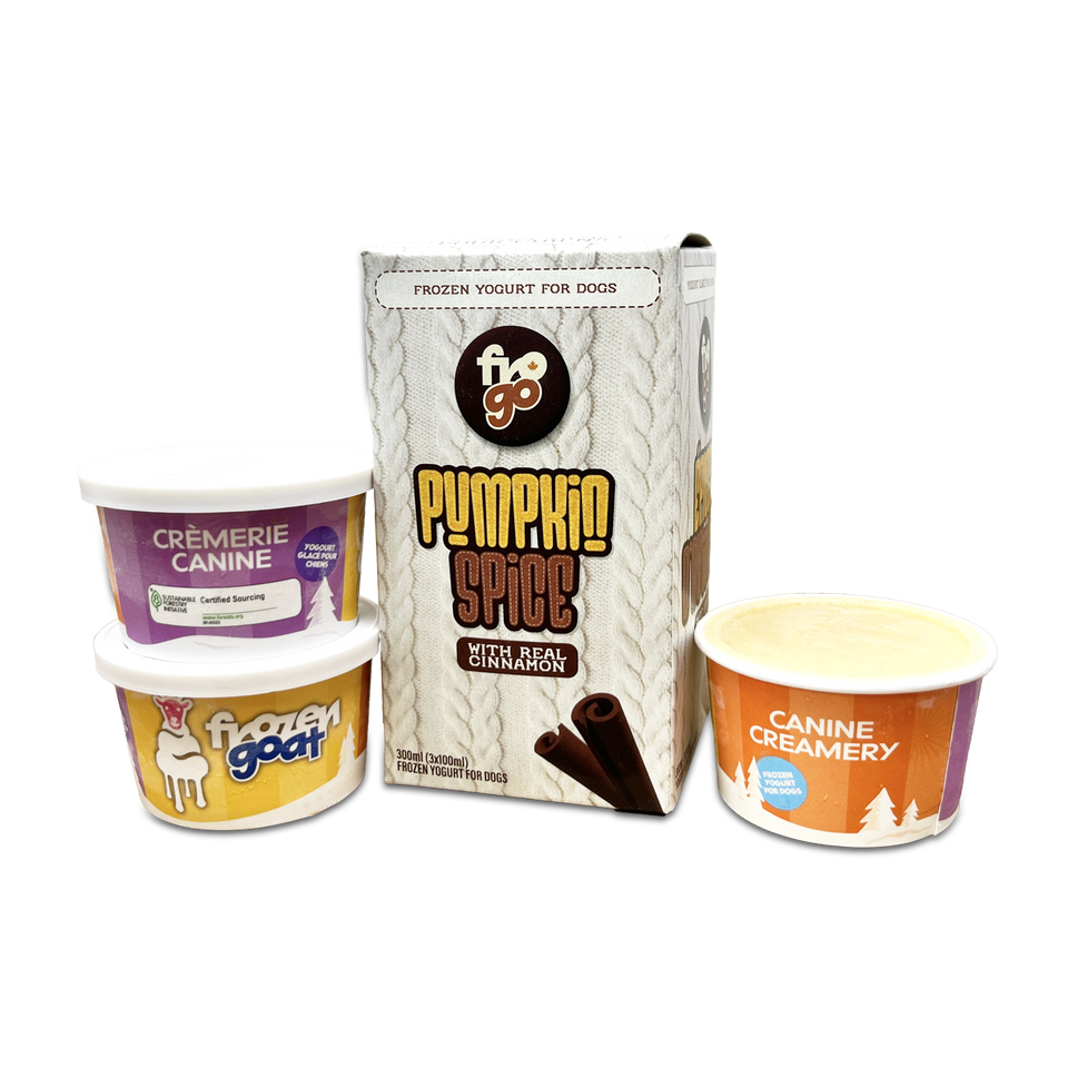 Frozen Goat 🍁Pumpkin Spice Frozen Yogurt for Dogs 3 x 100ml