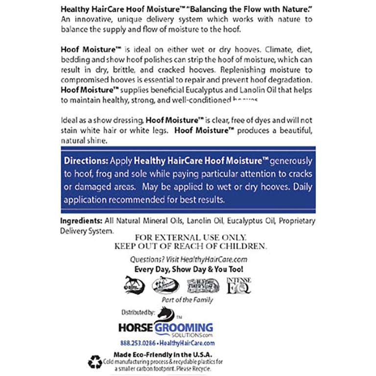 Healthy Hair Care Hoof Moisture Dressing & Conditioner 16oz Spray