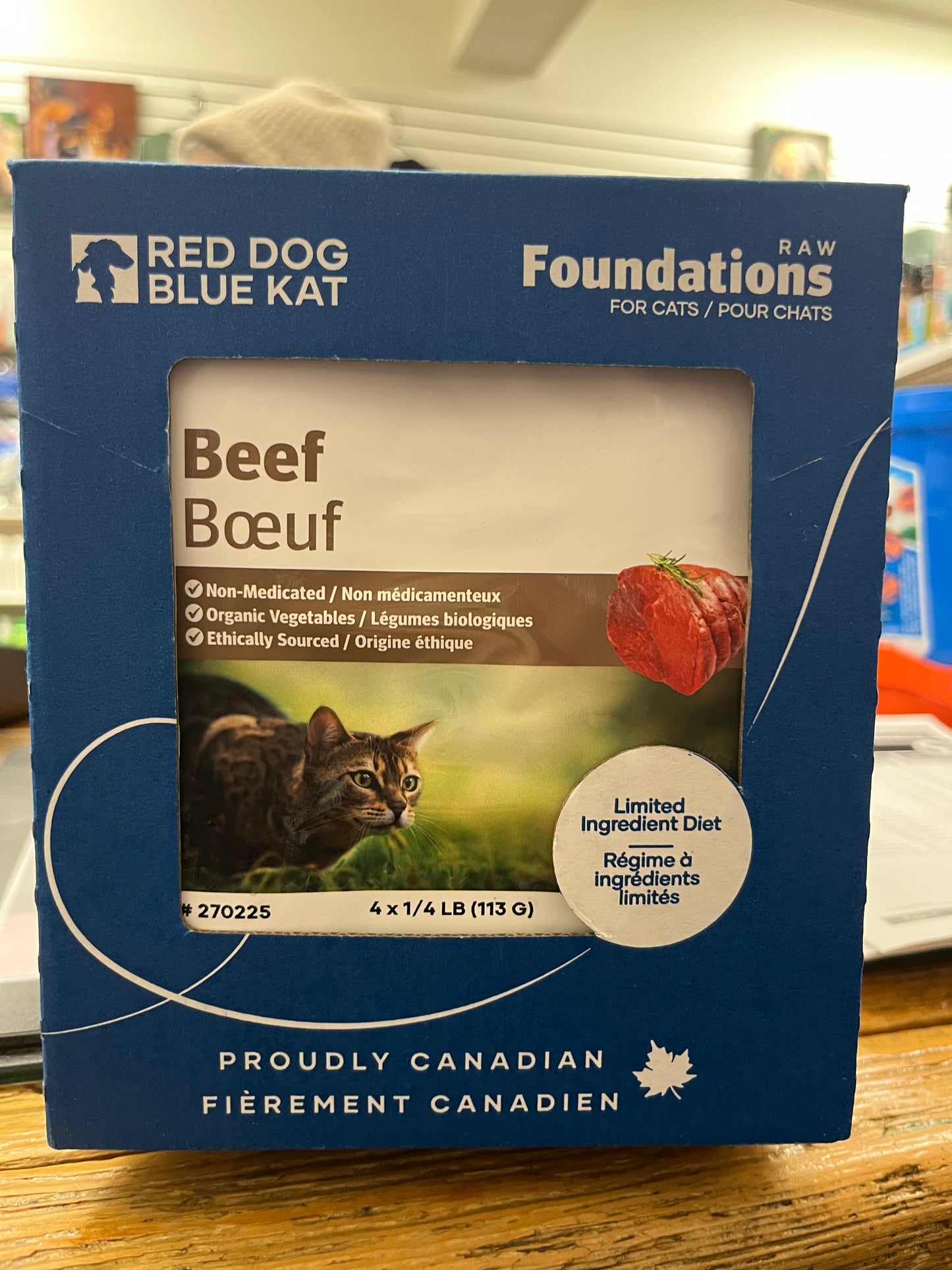 RDBK 🍁Foundations Raw Beef for Cats 4 x 1/4lb