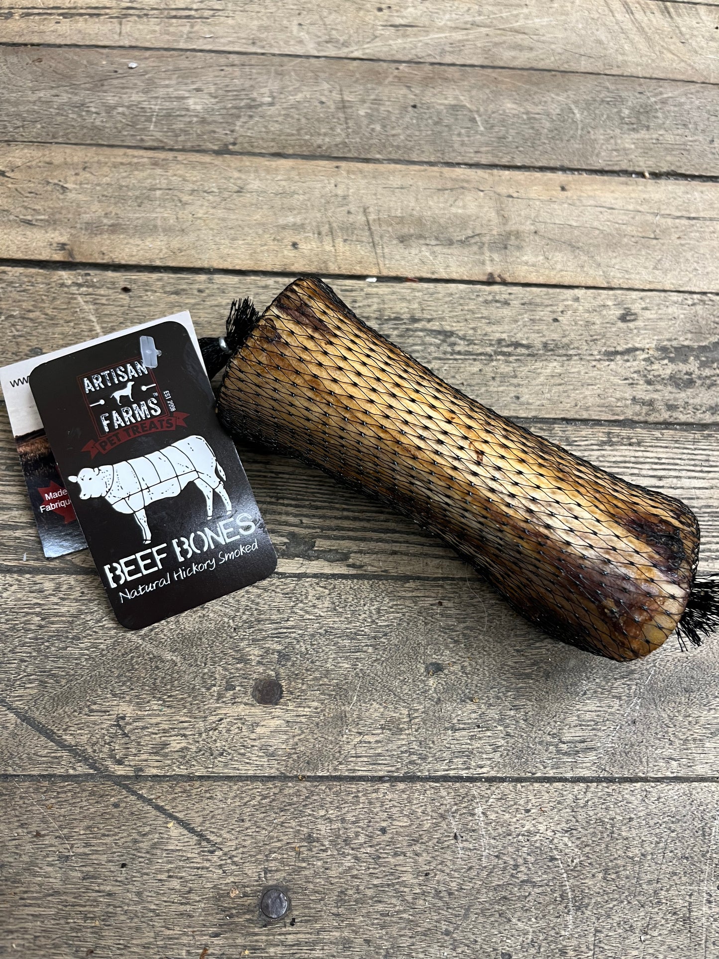 Artisan Farms 🍁Netted 5"-6" Smoked Marrow Bone Single