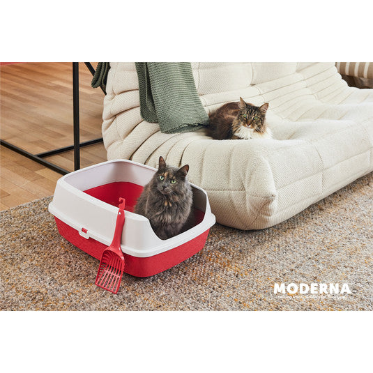 Moderna Aqua Maryloo Litter Box with Rim