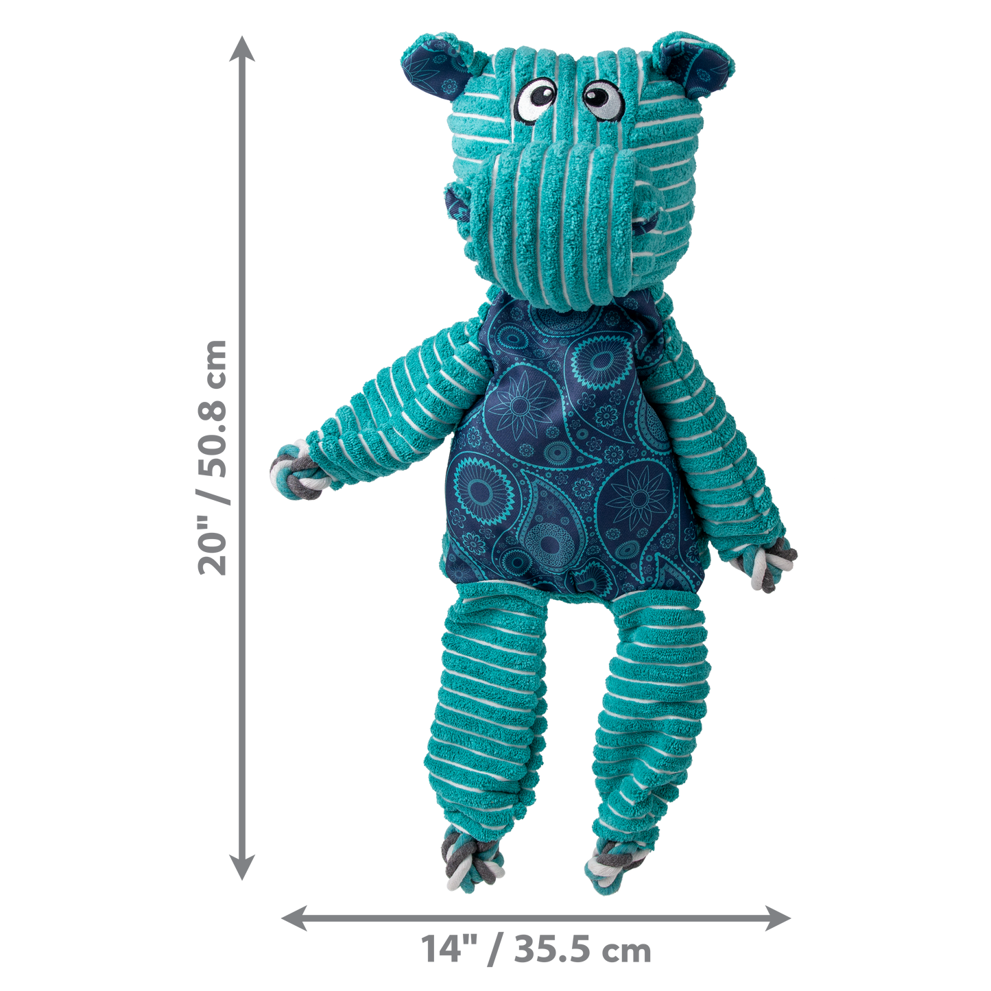 KONG Floppy Knots JUMBO Hippo