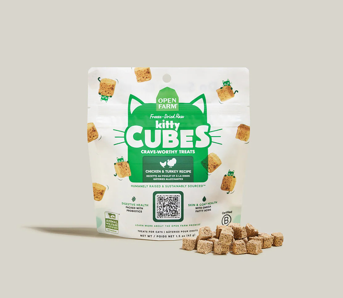 Open Farm Chicken & Turkey Raw Kitty Cubes 1.5oz