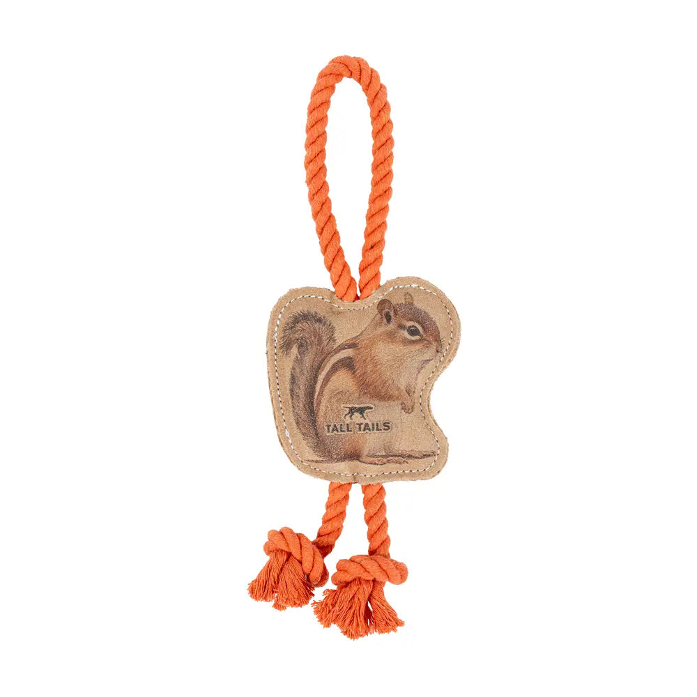 Tall Tails Natural Leather Color Chipmunk Tug 12″
