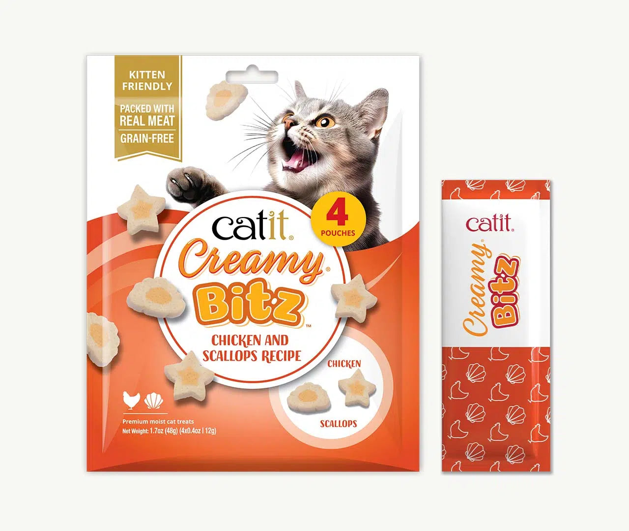 CatIt Creamy Bitz 4pk Cat Treats