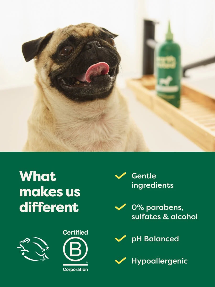 Earth Rated🍁 Double Coat White Tea & Basil 3-in-1 Grooming Shampoo 16oz