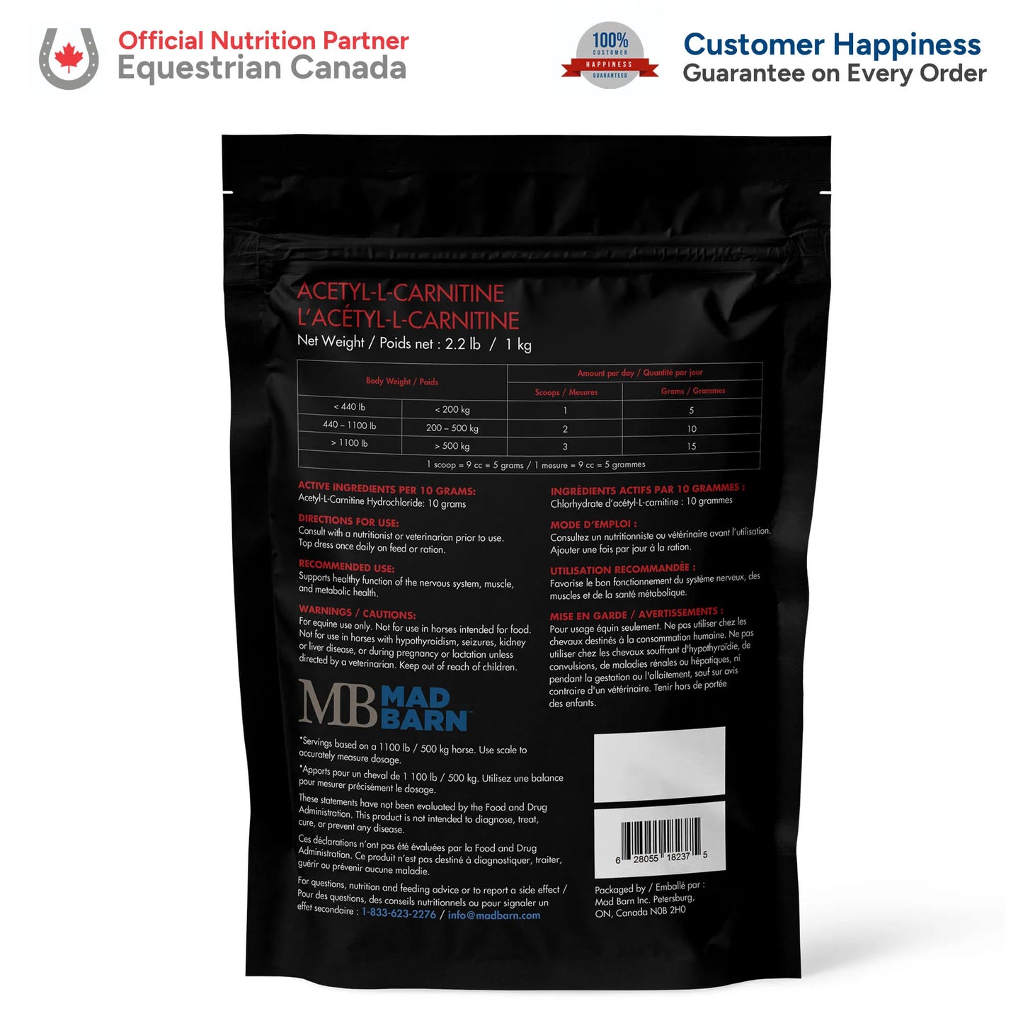 Acetyl L-Carnitine Hydrochloride 1 kg 🍁 MadBarn