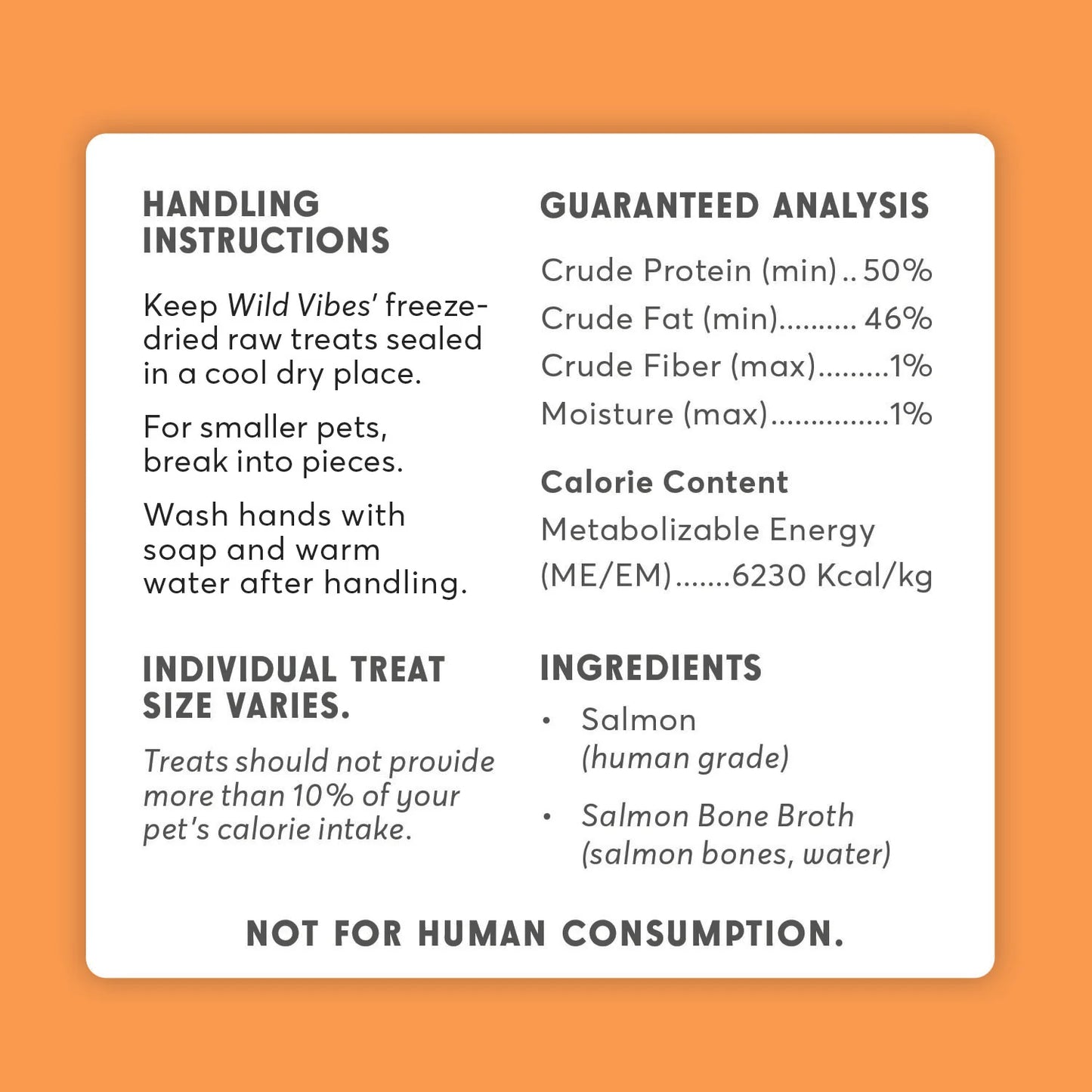 Wild Vibes Treat Co. Salmon & Bone Broth 75g