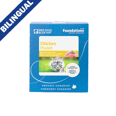 RDBK🍁Foundations Raw Chicken for Cats 4 x 1/4lb