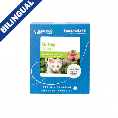 RDBK 🍁Foundations Raw Turkey for Cats 4 x 1/4lb