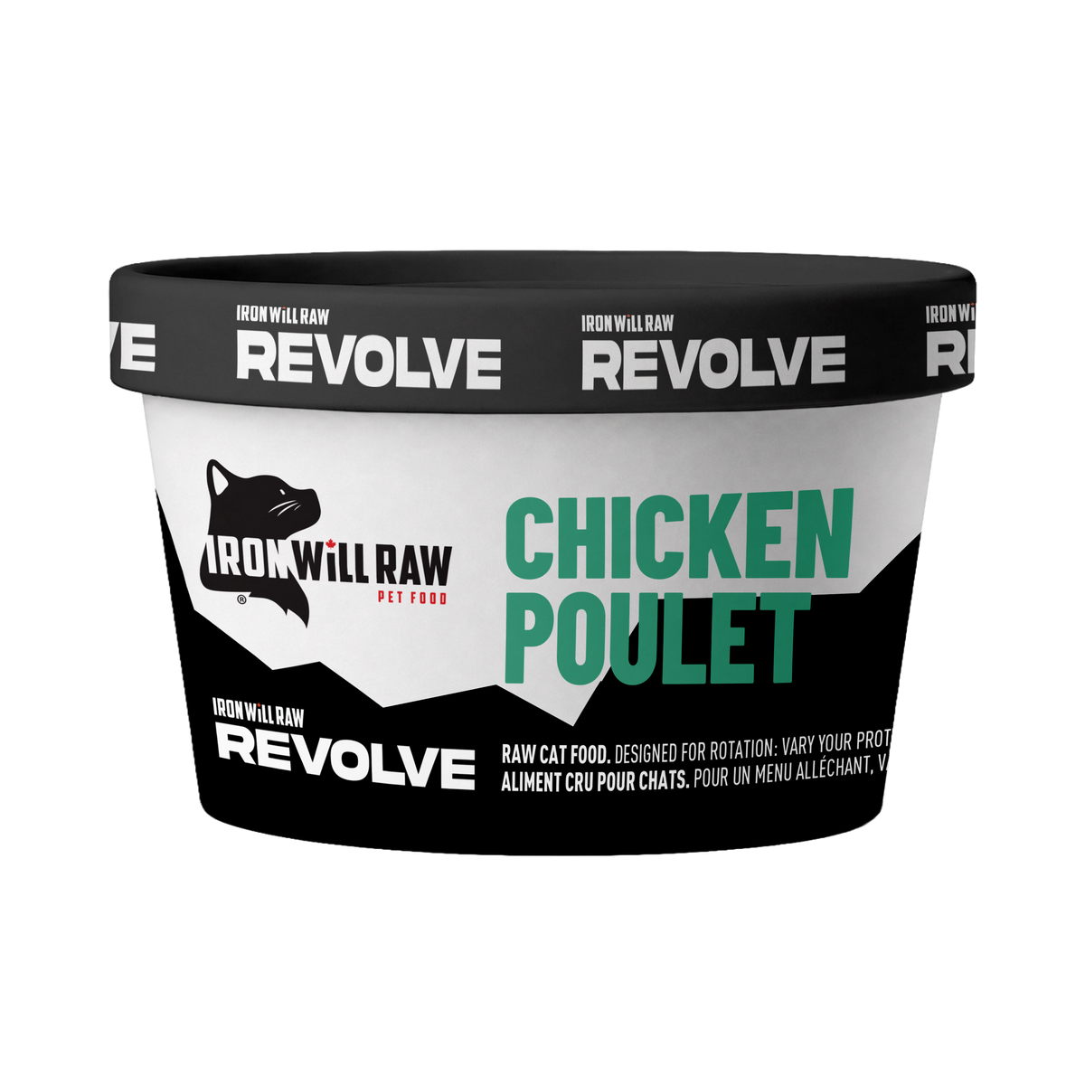 Iron Will Raw šRevolve Chicken Cat Cup 4oz
